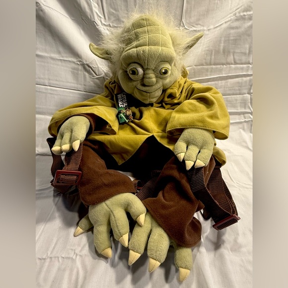 NEW Star Wars Disney Yoda Backpack Plush Lucas Film Jedi Master 24 inches